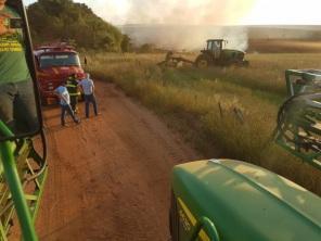 Incêndio de grandes proporções chama a atenção no final de semana em Cruz Alta