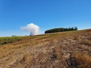 Incêndio de grandes proporções chama a atenção no final de semana em Cruz Alta