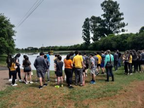 Colégio Totem realiza visita à estação de tratamento de esgoto da Corsan