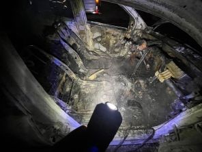 MAIS UM> Veículo pega fogo na rodovia Pedro Braga em Cruz Alta; ninguém ferido