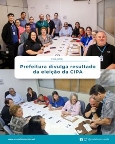 Prefeitura divulga resultado da eleição da CIPA – Gestão 2026