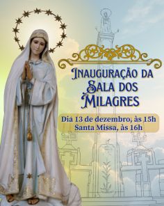 HOJE> Sala dos Milagres será inaugurada neste sábado no Santuário de Fátima