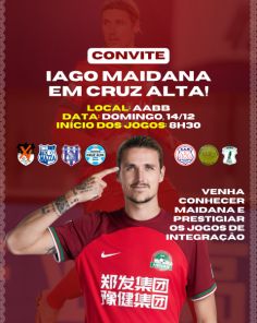 Iago Maidana participa de jogos de integração em Cruz Alta neste domingo