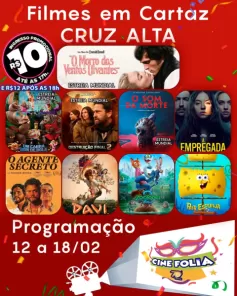 CINEMA: Confira os filmes em Cartaz neste sábado em Cruz Alta