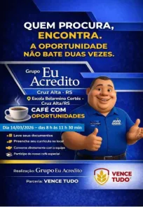 HOJE>Grupo Eu Acredito e Vence Tudo realizam mutirão de empregos no Belarmino