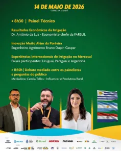 CONTINUA HOJE> Tecnoshow da Irrigação e 1ºEncontro Internacional de Irrigantes