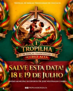 Cruz Alta sediará a 1ª Tropilha de Danças Tradicionais no fim de semana 