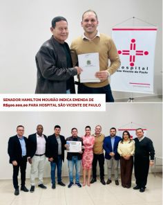 Hospital São Vicente recebe R$ 500 mil de emenda do Senador Hamilton Mourão