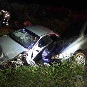 DOMINGO: Acidente de trânsito na BR-158 em Cruz Alta envolve três veículos 