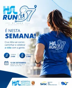 HSL Run 87 reúne cerca de 200 participantes neste domingo em Cruz Alta