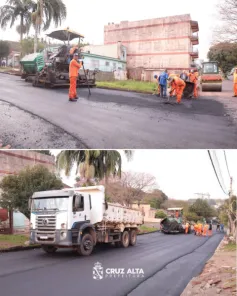 Cruz Alta amplia pavimentação e melhora mobilidade urbana