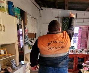 DEFESA CIVIL: Chuva volumosa da segunda causa transtornos em Cruz Alta