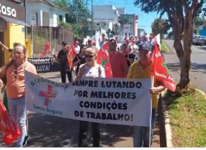 Trabalhadores da Saúde realizam mobilização nesta sexta em Cruz Alta
