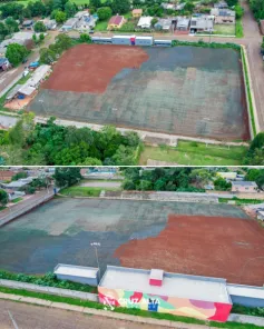 Complexo da Grande Boa Parada recebe novo gramado em Cruz Alta