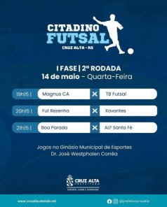 Citadino de Futsal tem primeiros resultados e sequência de jogos nesta quarta