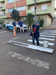 Departamento Municipal de Trânsito realiza melhorias na sinalização viária