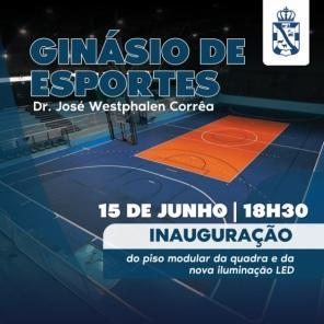 Nova quadra e nova iluminação do Ginásio serão inauguradas hoje em Cruz Alta