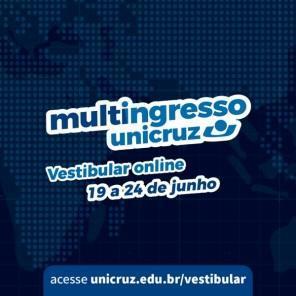 Prazo de inscrição para o Vestibular 2022/2 da Unicruz termina nesta sexta