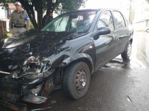 Acidente de trânsito em cruzamento na manhã da quinta em Cruz Alta