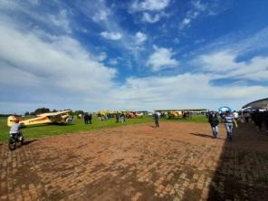 O sábado foi marcado por mais uma edição da Revoada no aeroclube de Cruz Alta