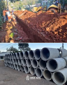 Prefeitura inicia obra de drenagem pluvial na Rua Ladeira, no Bairro do Sol