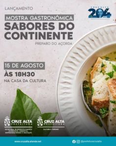 HOJE> Mostra Gastronômica celebra Erico Verissimo com sabores e literatura