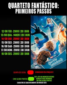 CINEMA: Confira os filmes em Cartaz neste sábado em Cruz Alta
