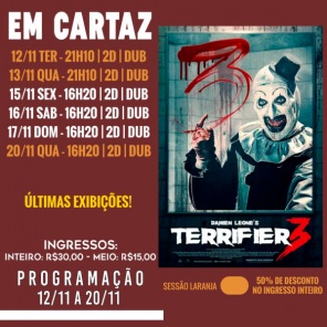 DOMINGO: Confira a programação de filmes  no Cine Globo de Cruz Alta
