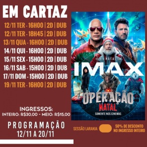 DOMINGO: Confira a programação de filmes  no Cine Globo de Cruz Alta
