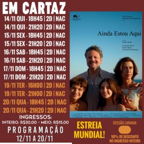 DOMINGO: Confira a programação de filmes  no Cine Globo de Cruz Alta
