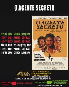 DOMINGO: Confira a programação de filmes no Cine Globo de Cruz Alta