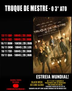 DOMINGO: Confira a programação de filmes no Cine Globo de Cruz Alta