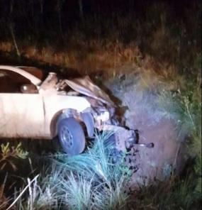 Saída de pista na noite da quarta na estrada para o Campus da Unicruz