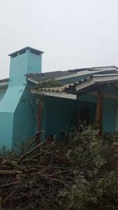 Chuva da tarde da quinta deixou estragos  no interior de Fortaleza dos Valos