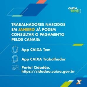 Caixa libera abono do PIS/Pasep para nascidos em janeiro