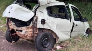 BR-158 : Acidente entre veículo de passeio e ônibus entre Panambi e Pejuçara