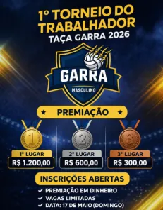 Voleibol e solidariedade marcam o 1º Torneio do Trabalhador em Cruz Alta
