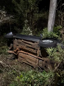 Capotamento deixa duas estudantes com ferimentos leves na estrada da Unicruz