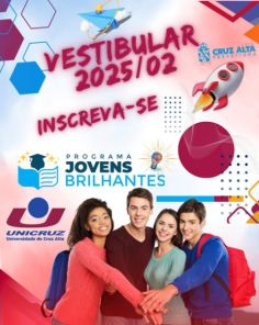 BOA NOTÍCIA!> Cruz Alta abre inscrições para o Programa Jovens Brilhantes 2025