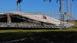 Fenatrigo 2025 começa a ganhar forma no Parque de Exposições em Cruz Alta