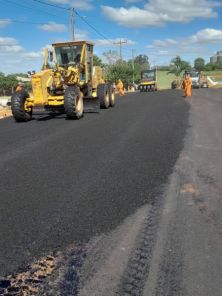 Obras de Pavimentação Asfáltica em Boa Vista do Cadeado