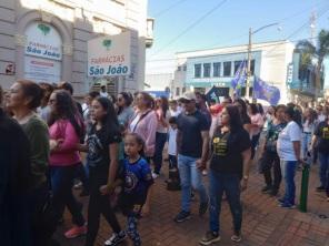 Marcha de Jesus reuniu fiéis no sábado em Cruz Alta