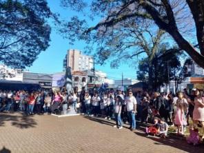 Marcha de Jesus reuniu fiéis no sábado em Cruz Alta