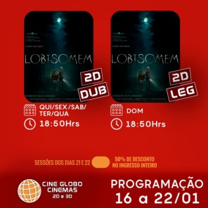 DOMINGO: Confira a programação de filmes  no Cine Globo de Cruz Alta