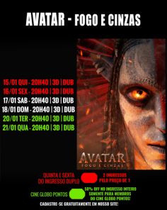 DOMINGO: Confira a programação de filmes  no Cine Globo de Cruz Alta