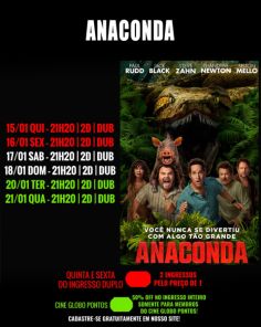 DOMINGO: Confira a programação de filmes  no Cine Globo de Cruz Alta