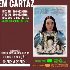 DOMINGO: Confira a programação de filmes  no Cine Globo de Cruz Alta 