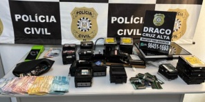 DRACO da Polícia Civil apreende Máquinas Caça-níqueis em Cruz Alta