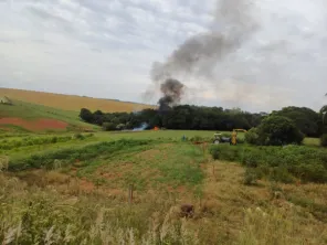 Piloto morre em queda de Avião agrícola no interior de Cruz Alta 