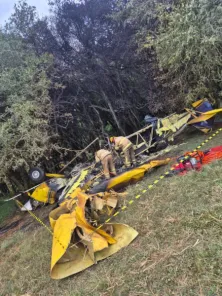 Piloto morre em queda de Avião agrícola no interior de Cruz Alta 